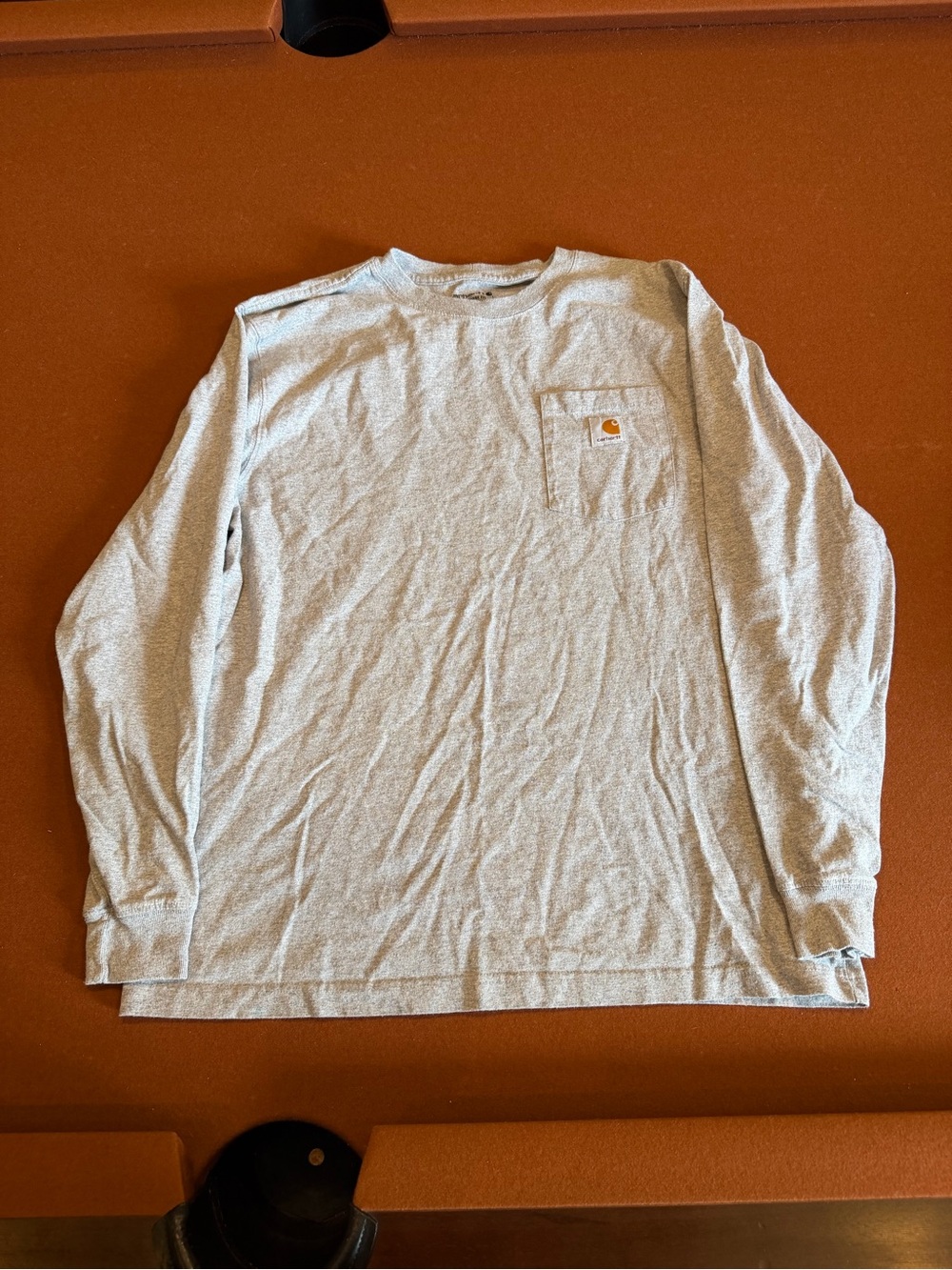 Carhartt Light Gray Long Sleeve Pocket Tee